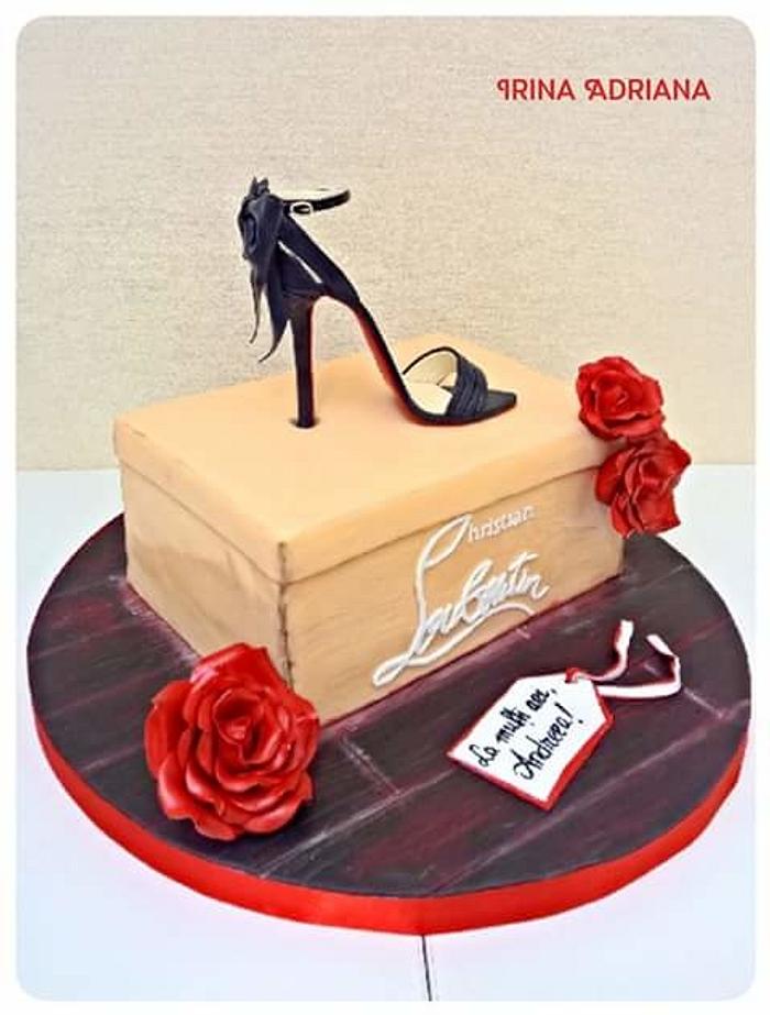 Louboutin Shoe And Box Cake – Tuck Box Cakes