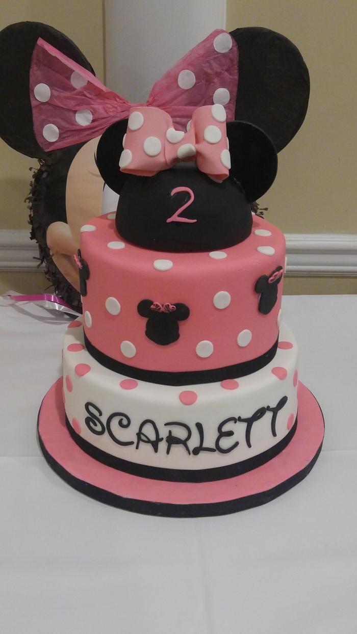 Minnie Themed Cake