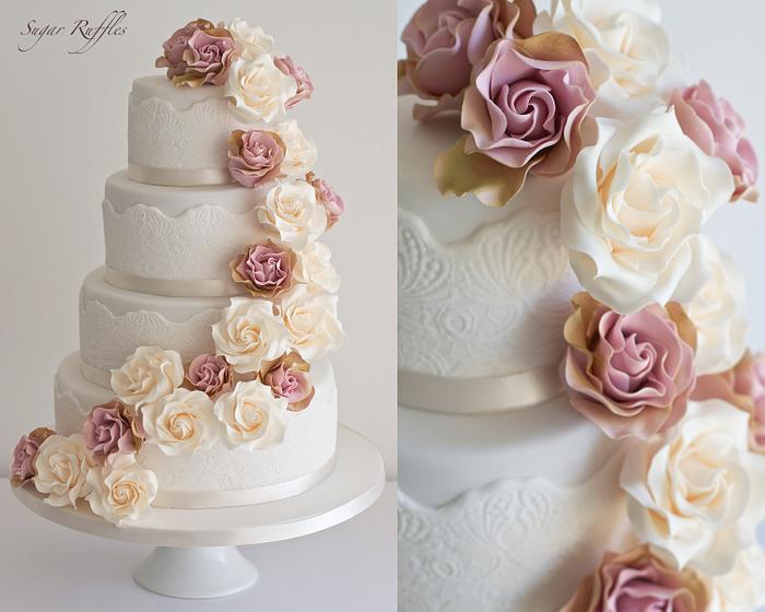 Amnesia Cascade Wedding Cake