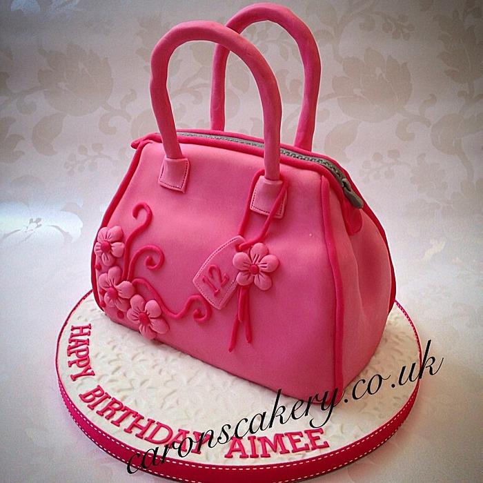 Pink Handbag - Decorated Cake by Caron Eveleigh - CakesDecor
