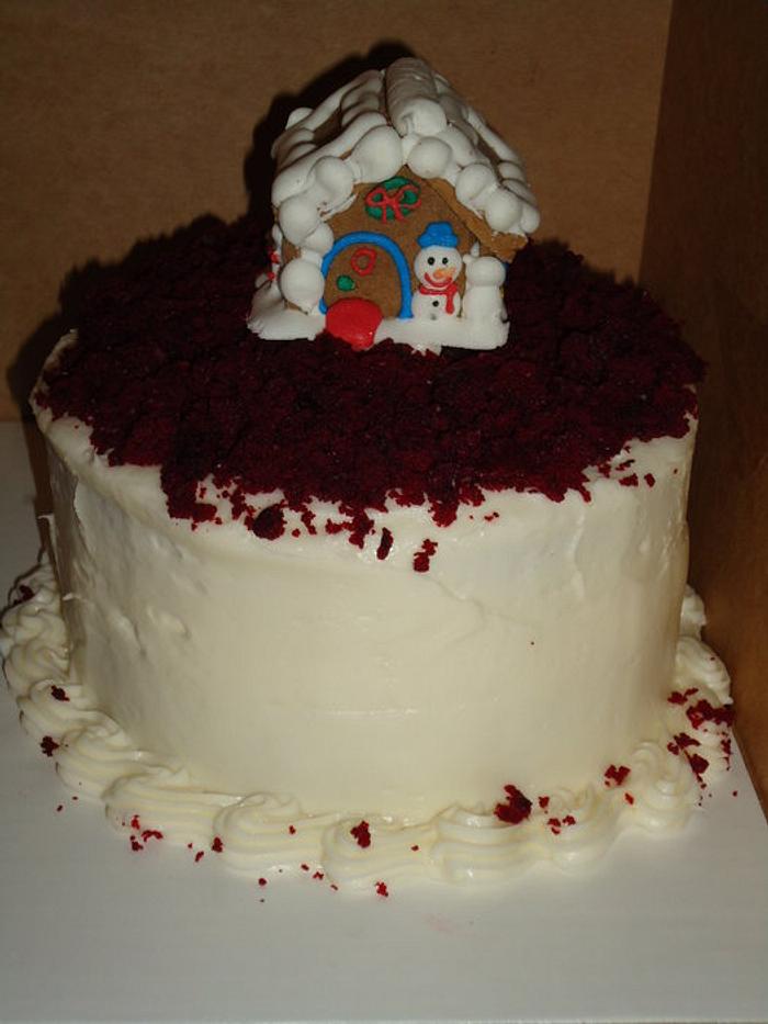 Red Velvet Christmas cake
