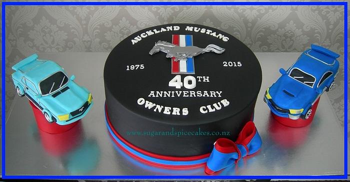 Mustang Club Anniversary Cake