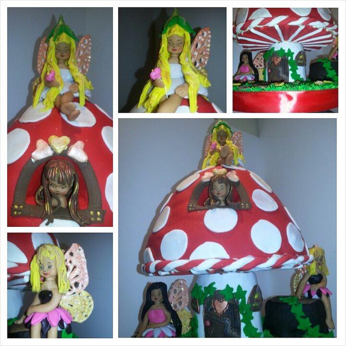 Princess Fairy Mushroom cake