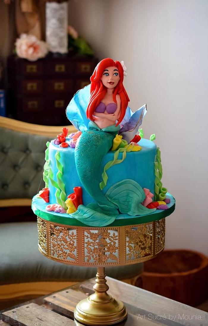 Little Mermaid birthday cake
