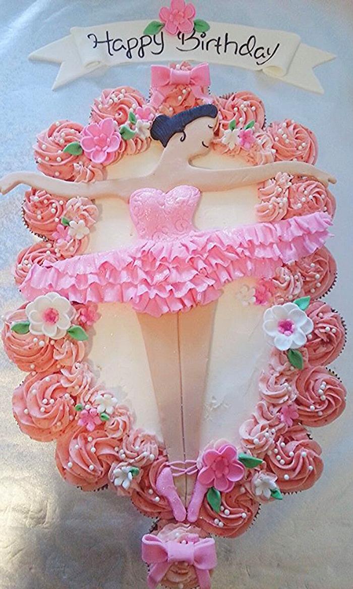 Ballerina Cupcake Cake