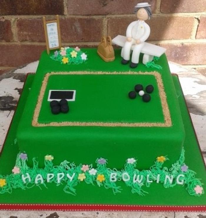 90th bowling birthday cake