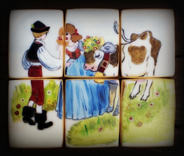 Hand painted cookies "classic tales"