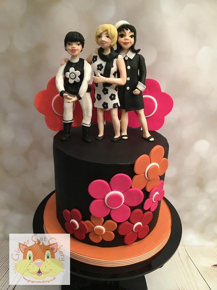 Couture Cakers International - Mary Quant inspired cake