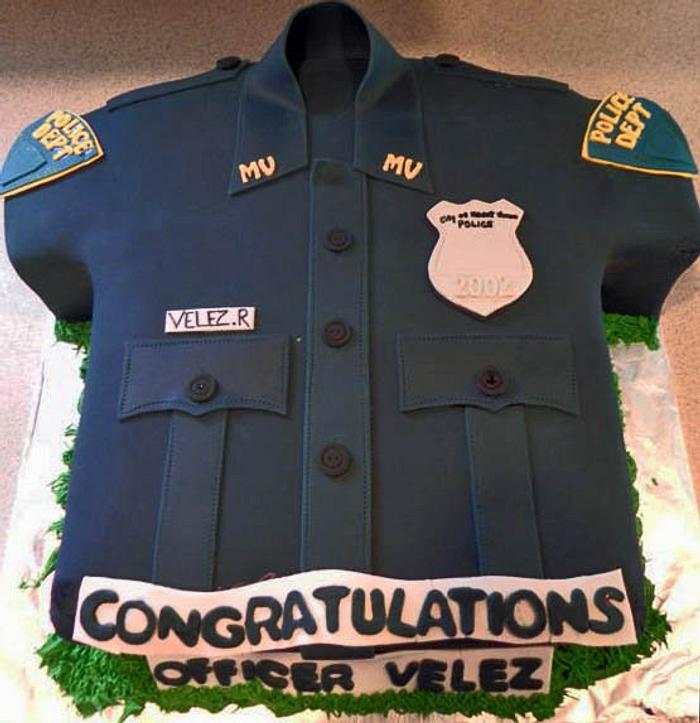 Police Shirt Cake