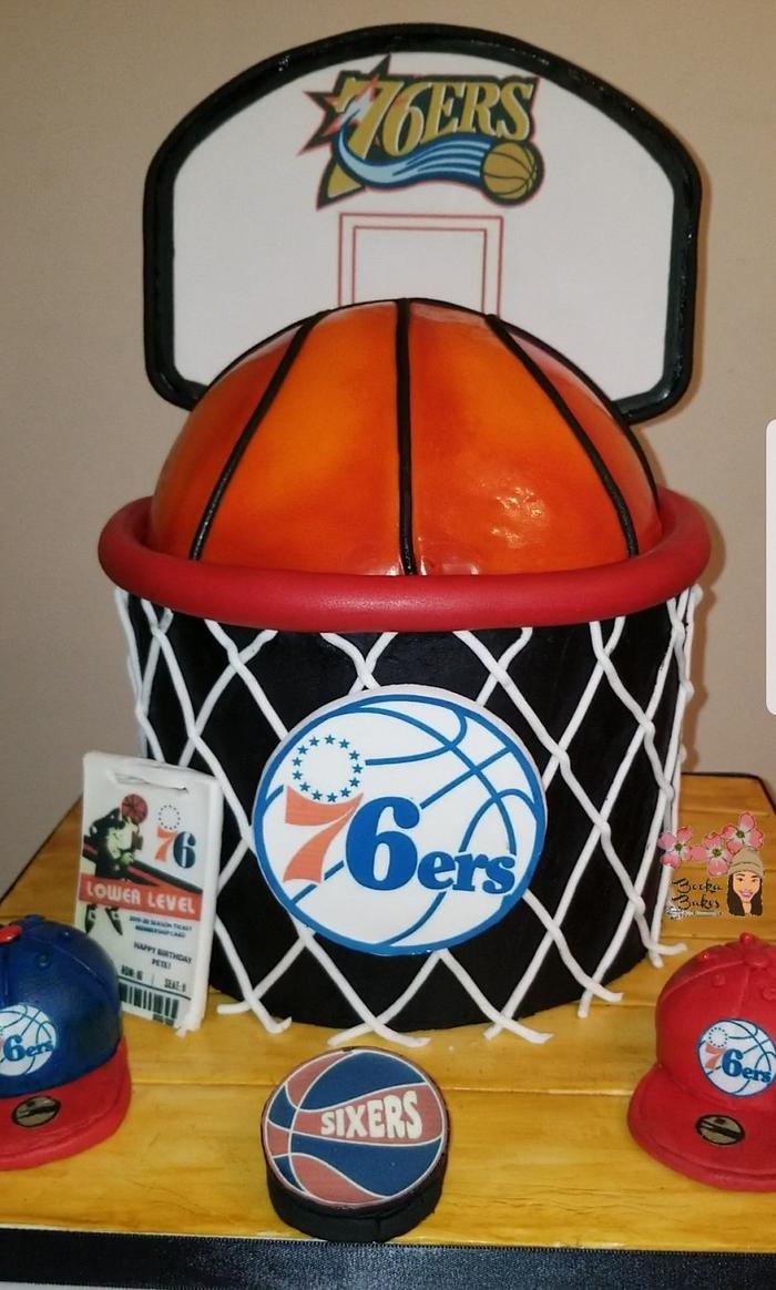 Sixers Surprise Cake