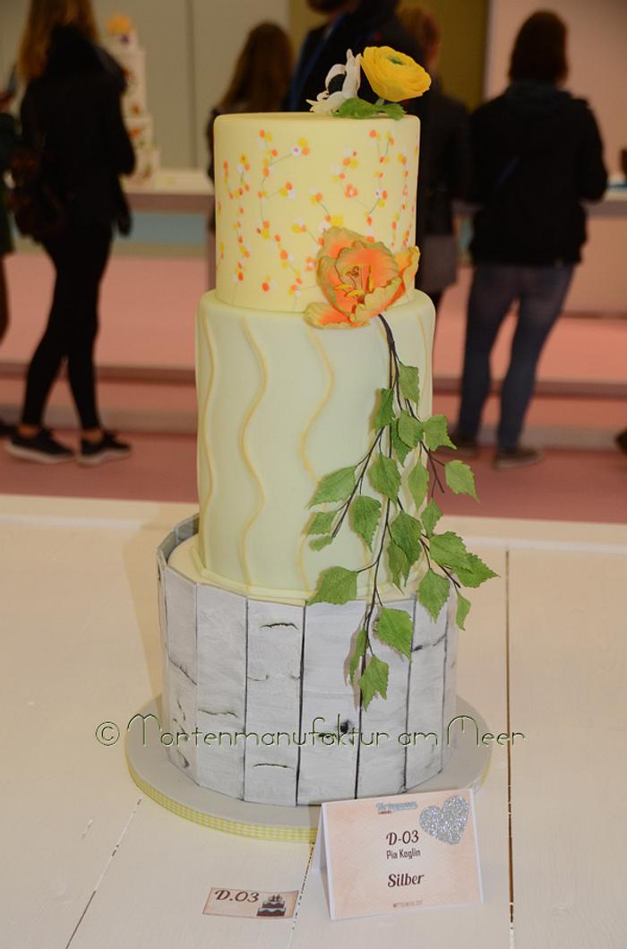 Wedding Cake - Cake Competition Hamburg 2017 - silver