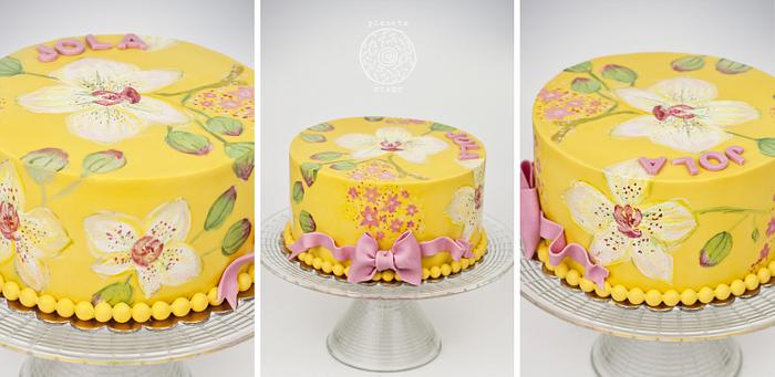 Orchid cake