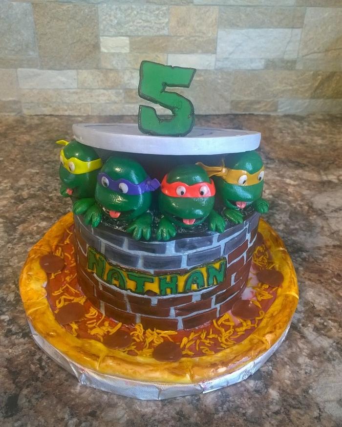 Ninja Turtle birthday cake