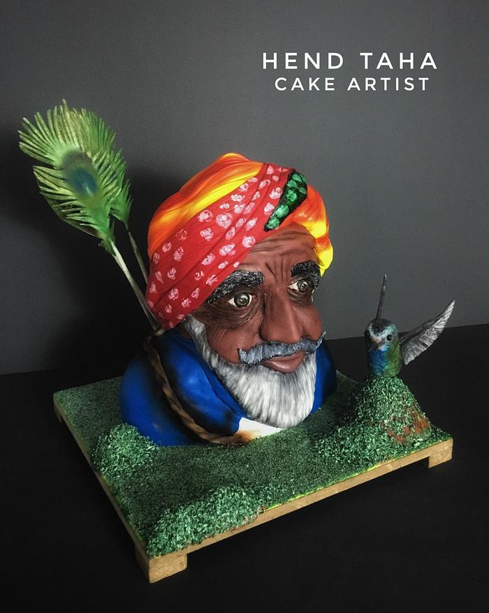 Pakistani Tribal Man-Spectacular pakistan an International Sugar Art Collaboration