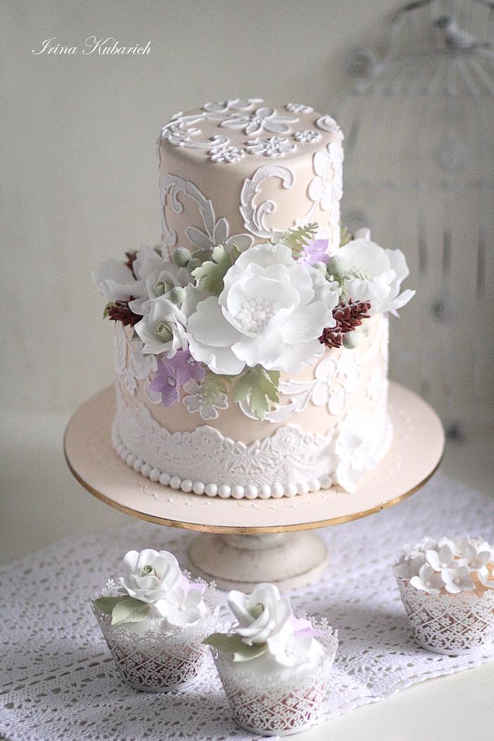 Rustik winter wedding cake!