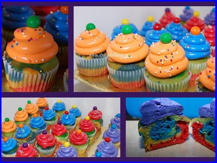 Rainbow Cupcakes 
