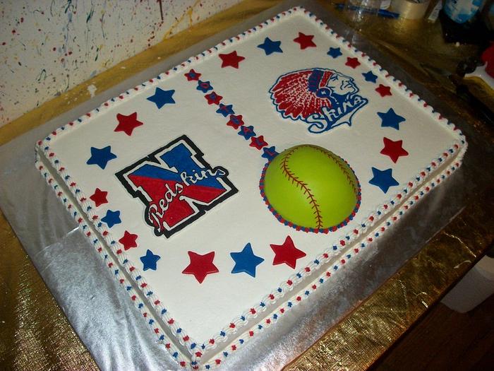 Softball Team Cake