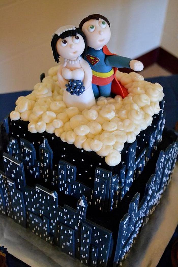 Superman Wedding Cake