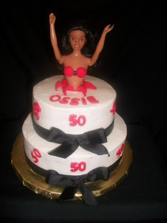 Lady Jumping Out of Cake