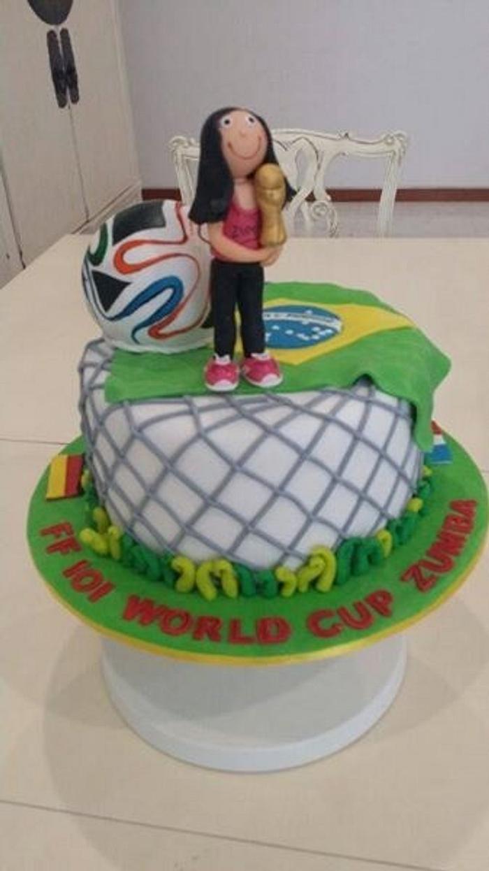 Zumba World Cup 2014 cake