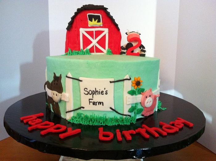 Farm Birthday cake
