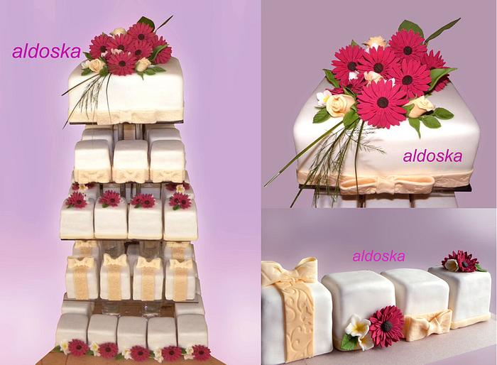 Wedding cakes tower