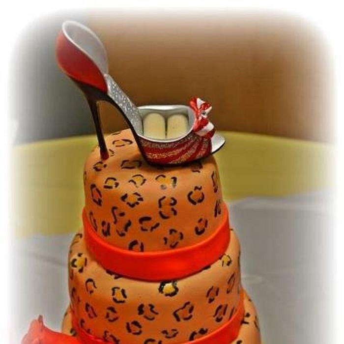 Cheetah Diva Cake Birthday