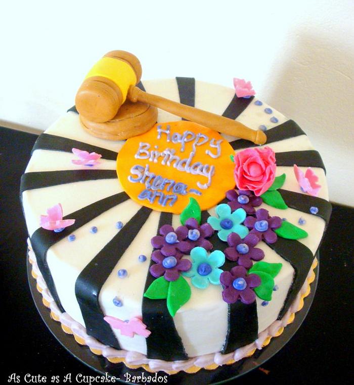 Law Inspired Birthday Cake 