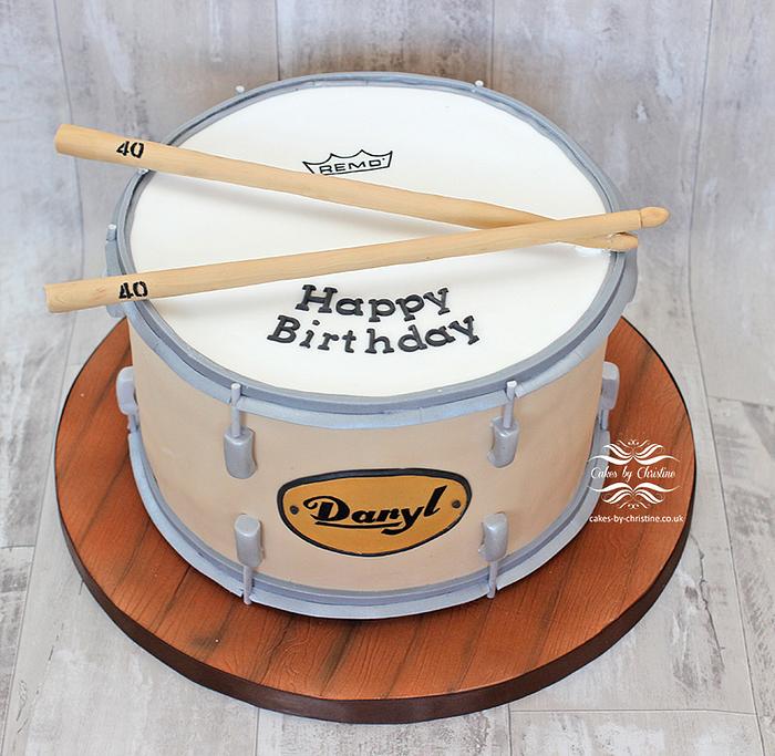 Drum cake for 40th