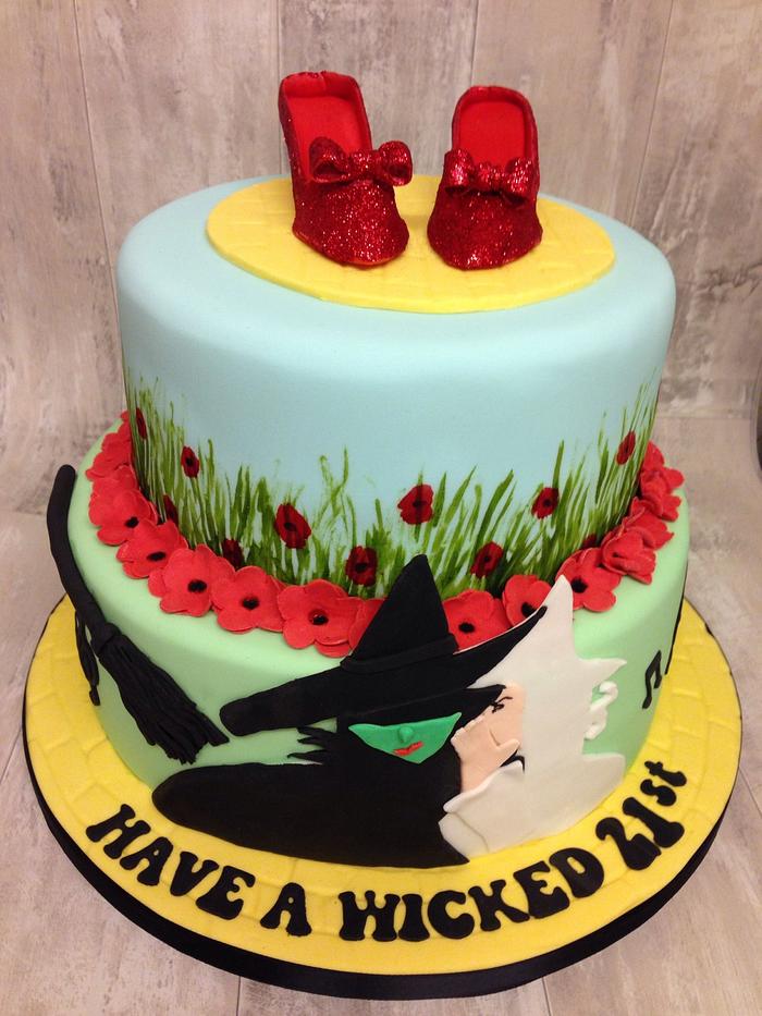 Wicked themed cake 