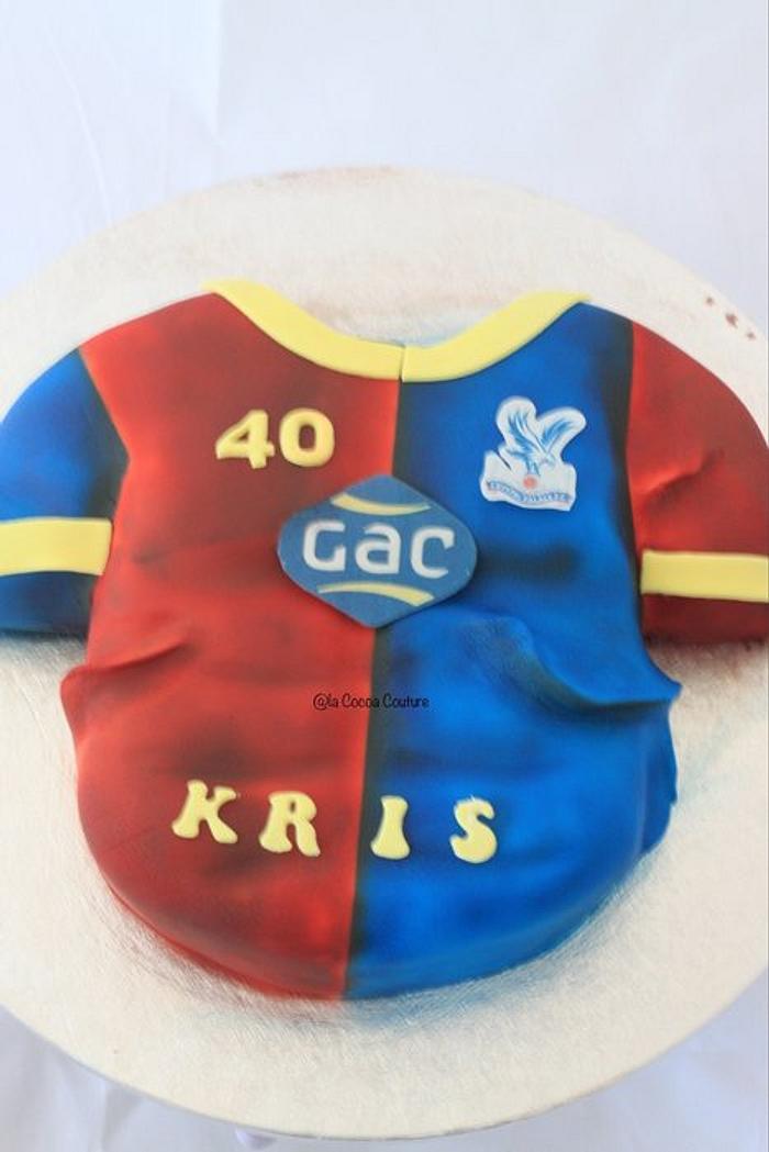 Football shirt cake