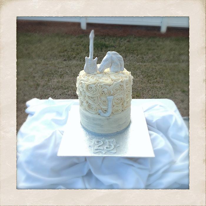 25 Wedding Anniversary Cake