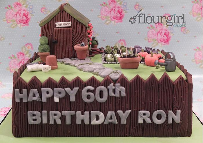 60th Birthday Allotment Cake
