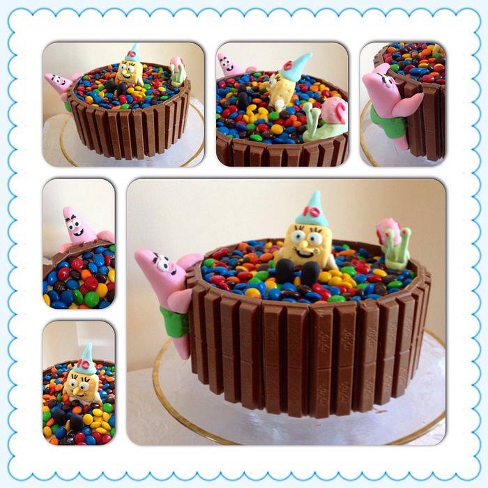 Spongebob lolly birthday cake 