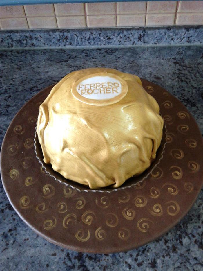 3D Ferrero Rocher birthday cake