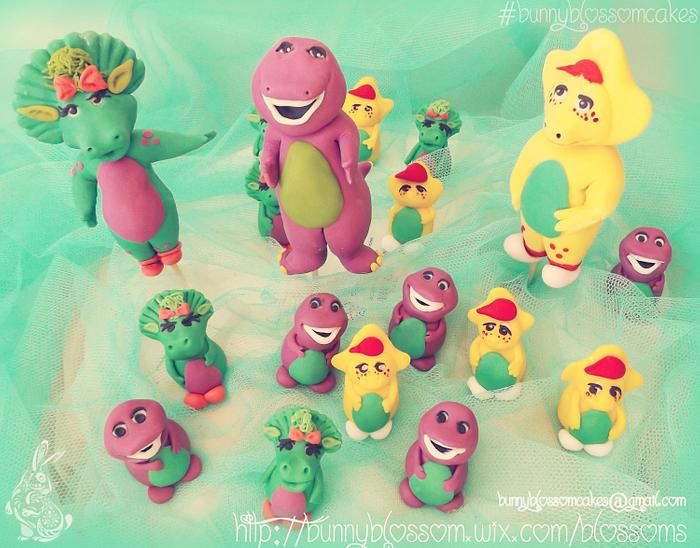 Barney and friends figurines