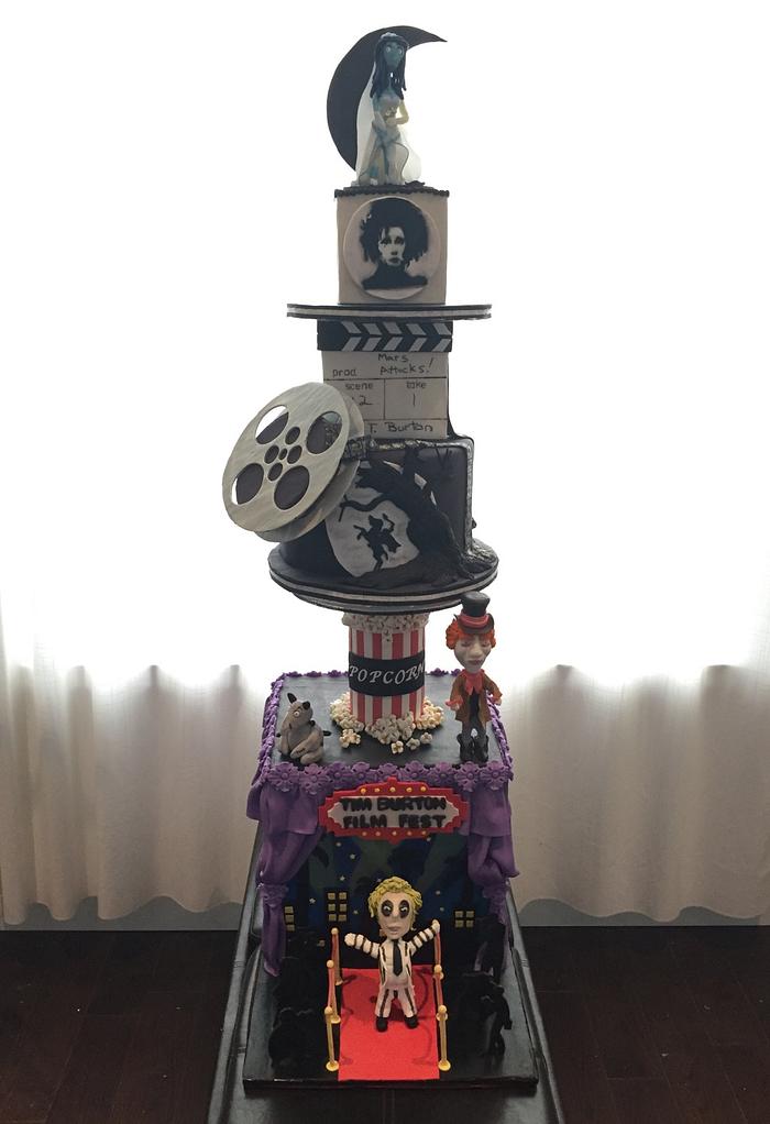 Tim Burton themed cake