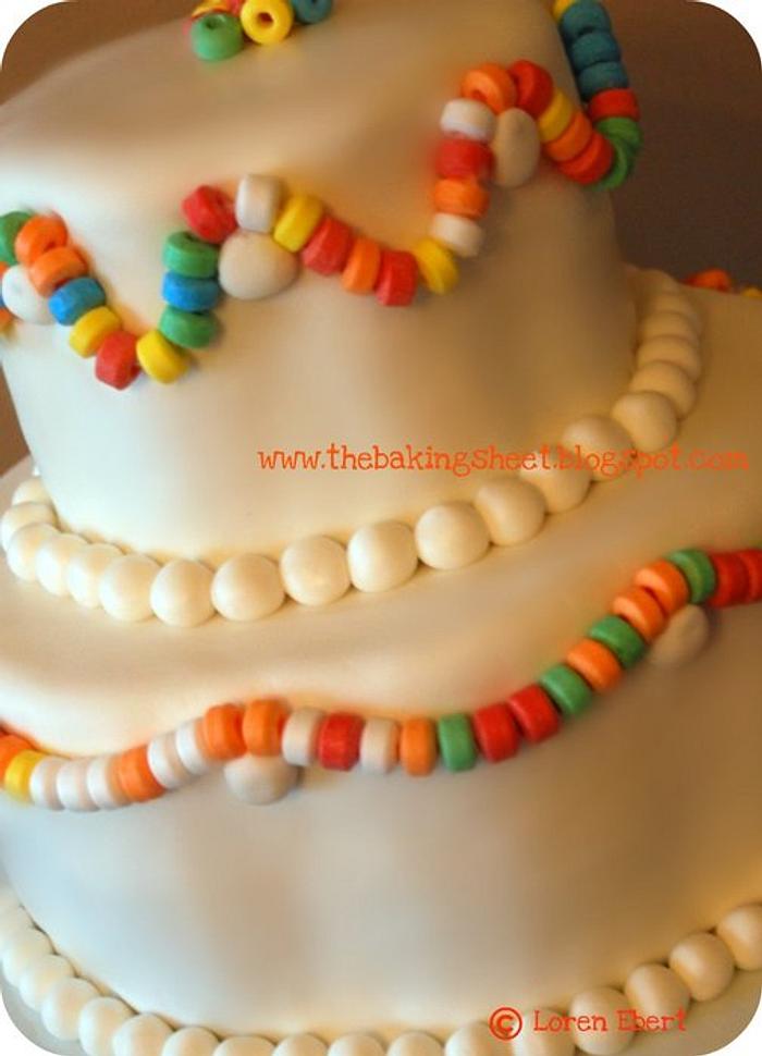 Candy Necklace Cake!