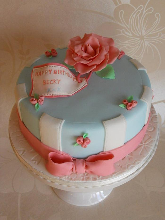 Cath Kidston Inspired Birthday Cake