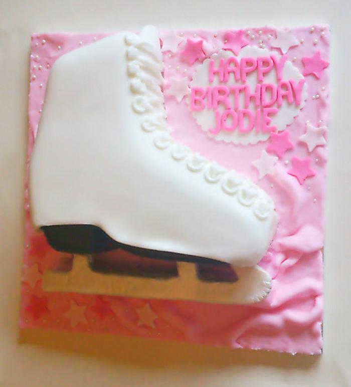 Ice Skate Cake