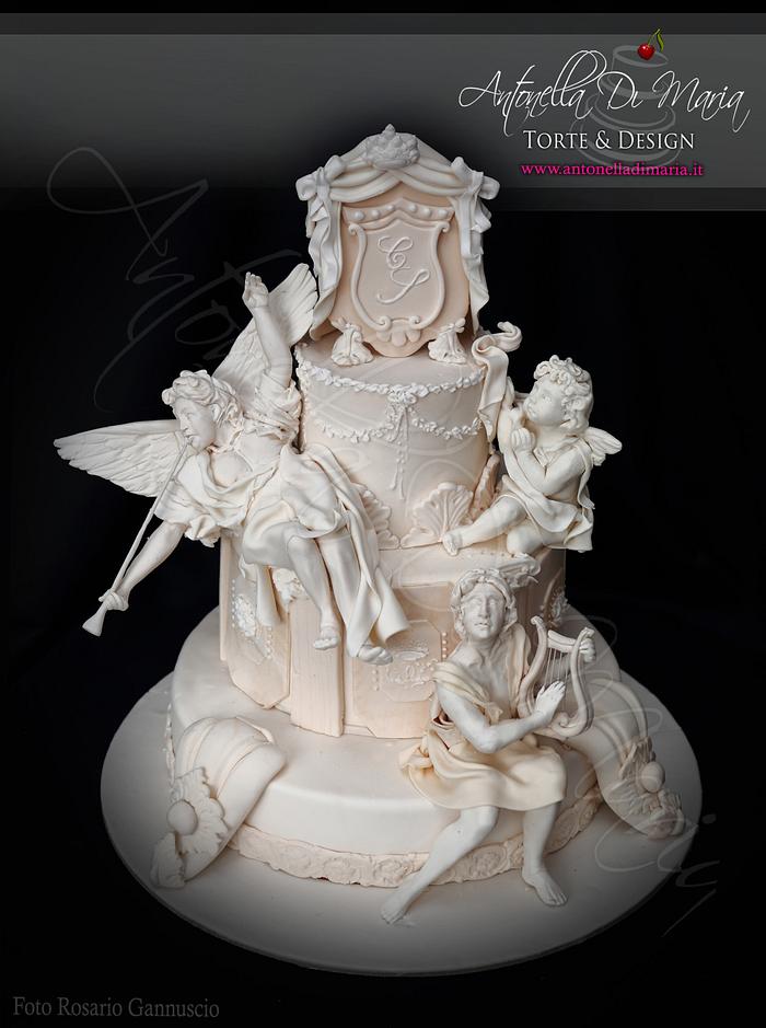 Baroque stile wedding cake