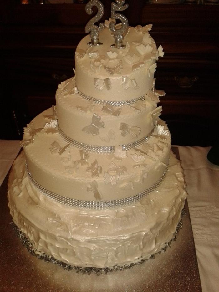 25-year wedding cake