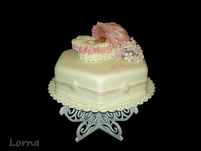 Christening cake - Mia..