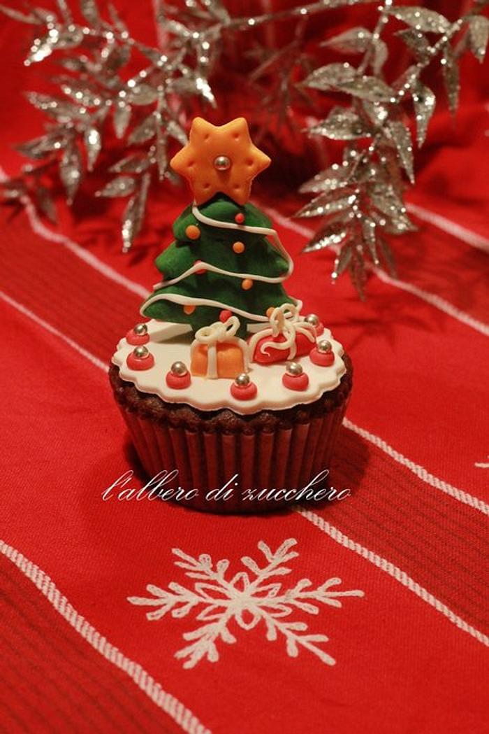 A cupcake for Christmas