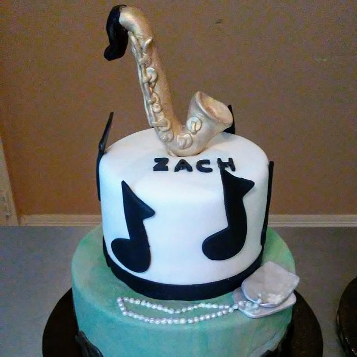 Saxophone Military Cake!