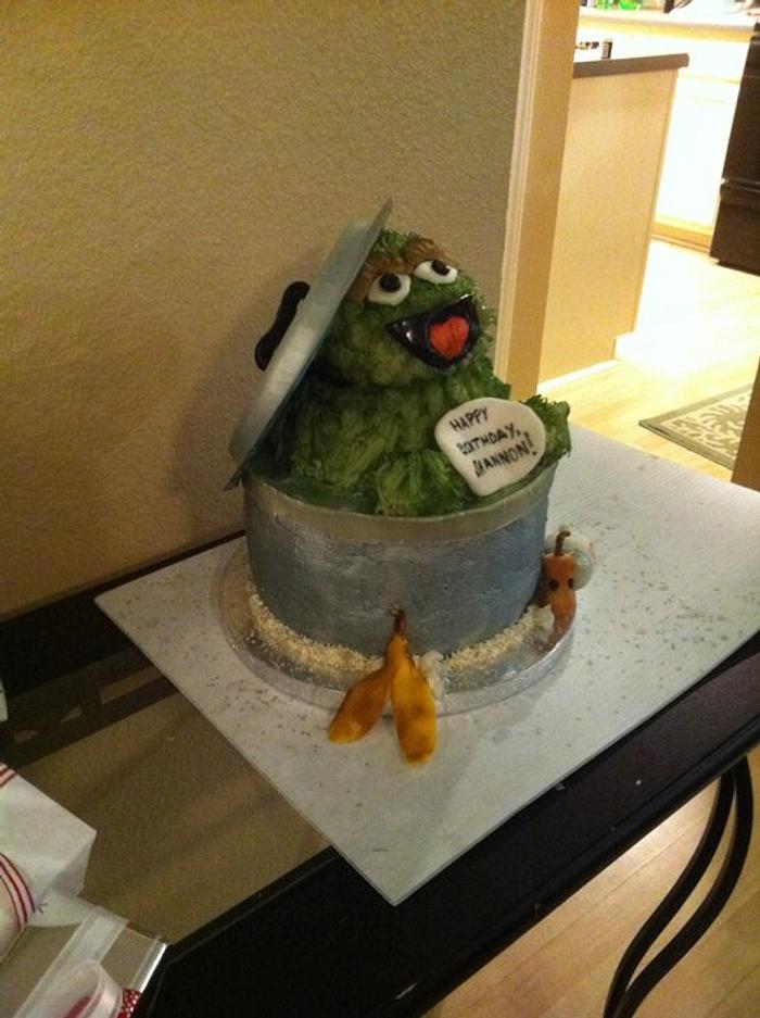 Oscar the Grouch Cake!