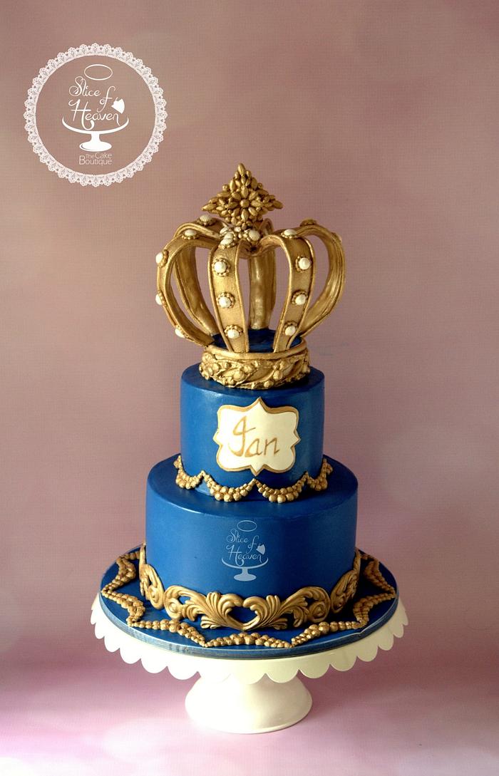Rockstar Prince 1st Birthday Cake – Blue Sheep Bake Shop