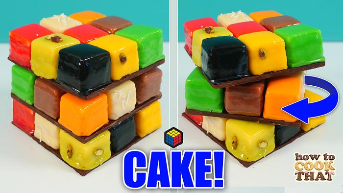 New 'twist' on a Rubik's Cube Cake