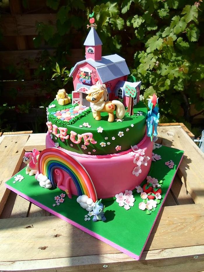 mlp Rainbow Cake