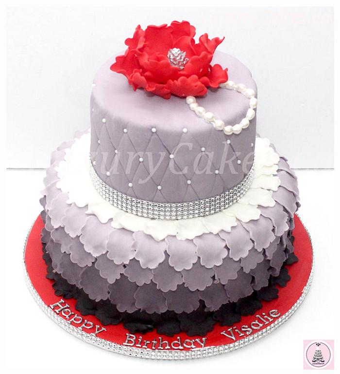 Black Ombre design cake